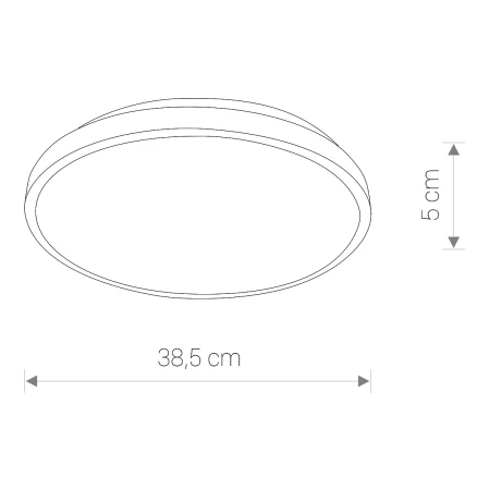 Lampa sufitowa nowoczesna AGNES ROUND LED 8183 - Nowodvorski