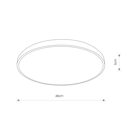 Lampa sufitowa nowoczesna AGNES ROUND LED 8187 - Nowodvorski