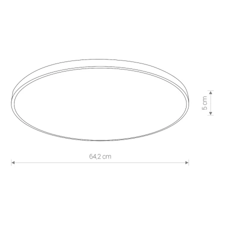 Lampa sufitowa nowoczesna AGNES ROUND LED 8188 - Nowodvorski