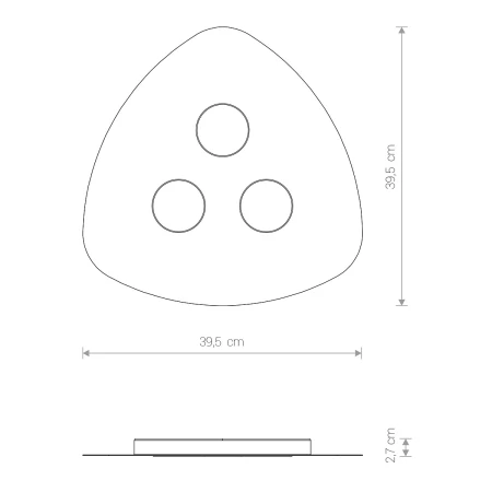 Lampa sufitowa nowoczesna ORGANIC 8302 - Nowodvorski