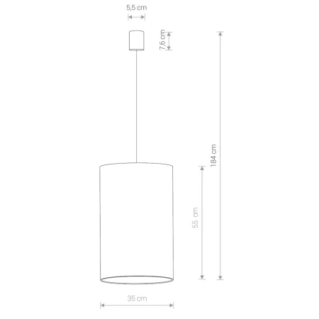 Lampa wisząca nowoczesna BARREL L 8444 - Nowodvorski