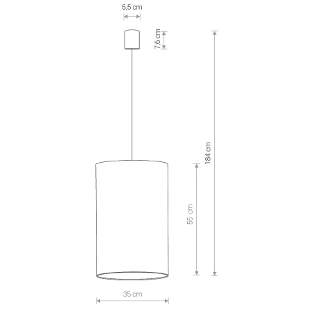 Lampa wisząca nowoczesna BARREL L 8445 - Nowodvorski