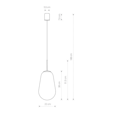 Lampa wisząca nowoczesna PEAR M 8672 - Nowodvorski