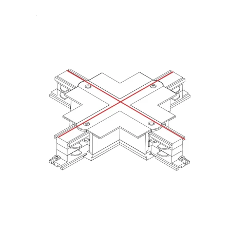 Łącznik podtynkowy X do szyn 3F CTLS POWER X CONNECTOR 8680 - Nowodvorski