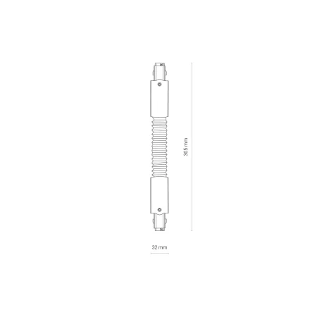 Łącznik elastyczny do szyn 3F CTLS POWER FLEX CONNECTOR 8698 - Nowodvorski