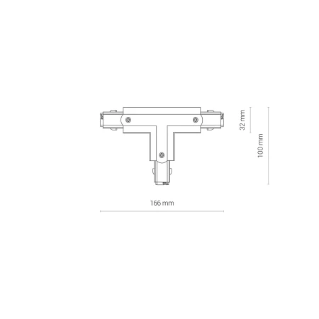 Łącznik prawy T do szyn 3F CTLS POWER T CONNECTOR RIGHT2 T-R2 8703 - Nowodvorski