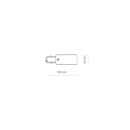 Zasilanie końcowe prawe 3F CTLS POWER END CAP RIGHT PE-R 8712 - Nowodvorski
