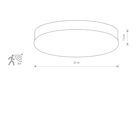 Lampa sufitowa nowoczesna KASAI SENSOR 8827 - Nowodvorski