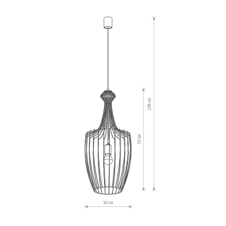 Lampa loft wisząca LUKSOR L 8850 - Nowodvorski