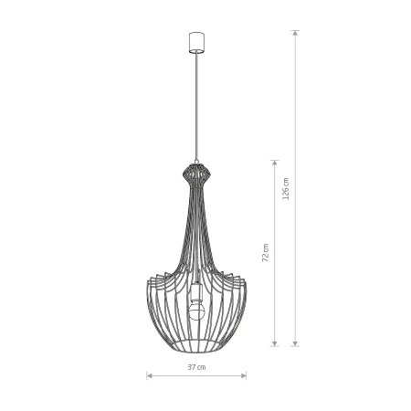 Lampa loft wisząca LUKSOR S 8853 - Nowodvorski