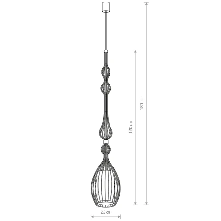 Lampa wisząca nowoczesna ABI L 8865 - Nowodvorski