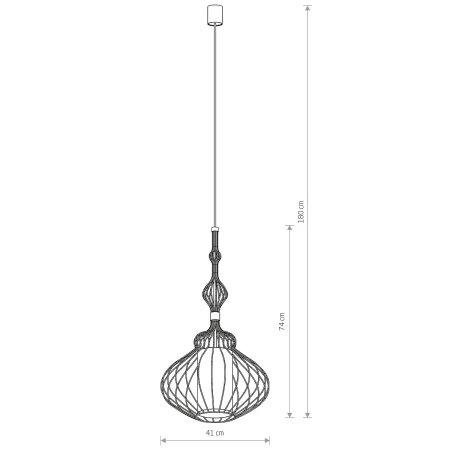 Lampa wisząca nowoczesna ABI M 8866 - Nowodvorski