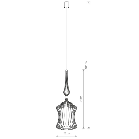 Lampa wisząca nowoczesna ABI S 8870 - Nowodvorski