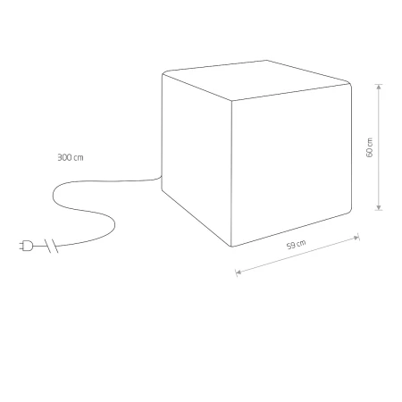 Lampa ogrodowa CUMULUS CUBE L 8965 - Nowodvorski