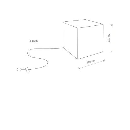 Lampa ogrodowa CUMULUS CUBE M 8966 - Nowodvorski