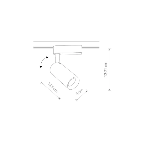 Lampa do szyn 1F PROFILE IRIS LED 20W 9006 - Nowodvorski
