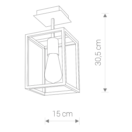 Lampa sufitowa loft CRATE 9045 - Nowodvorski