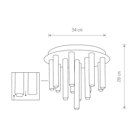 Lampa sufitowa designerska STALACTITE 9054 - Nowodvorski
