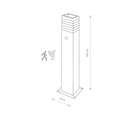 Lampa ogrodowa RIO SENSOR 9097 - Nowodvorski