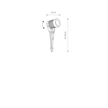 Reflektor ogrodowy SPIKE LED M 9100 - Nowodvorski