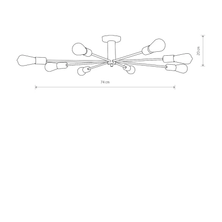 Lampa sufitowa loft MILL 9135 - Nowodvorski