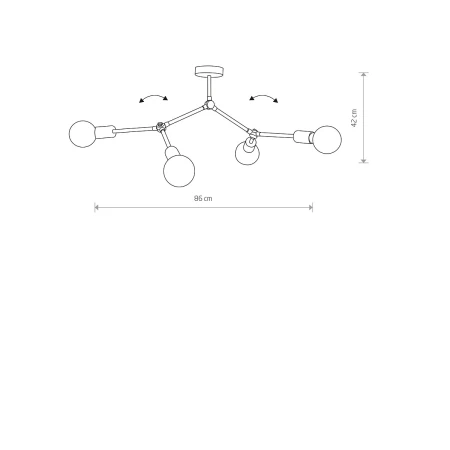 Lampa sufitowa loft TWIG 9140 - Nowodvorski