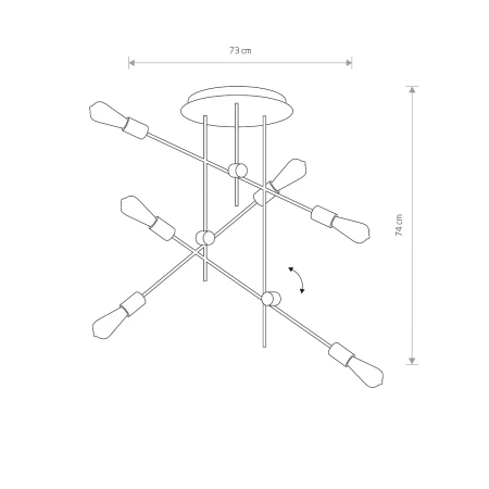 Lampa sufitowa loft AXIS 9297 - Nowodvorski