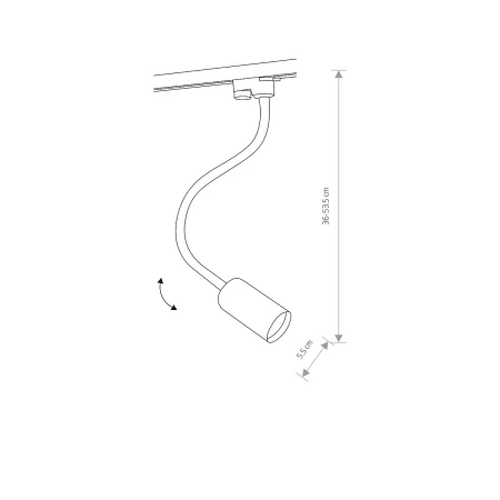 Lampa do szyn 1F PROFILE EYE FLEX 9332 - Nowodvorski
