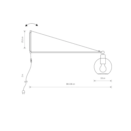 Kinkiet nowoczesny CRANE 9374 - Nowodvorski