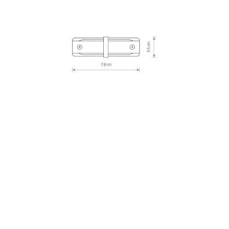 Łącznik prosty do szyn 1F PROFILE STRAIGHT CONNECTOR 9453 - Nowodvorski