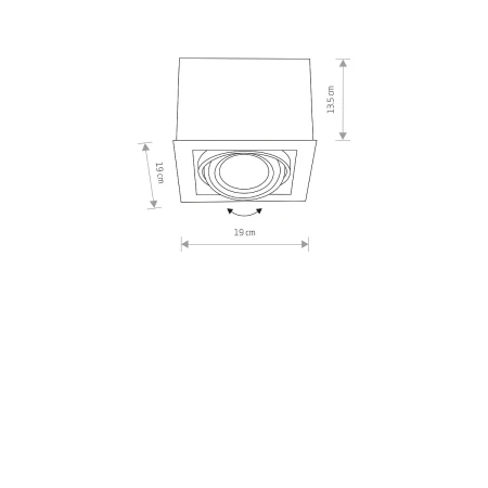 Lampa sufitowa BOX ES111 9497 - Nowodvorski