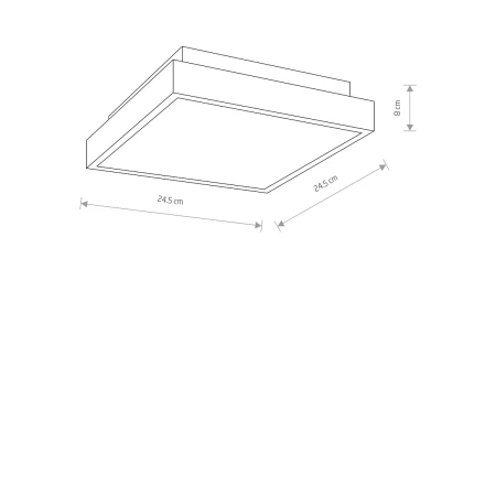 Lampa sufitowa nowoczesna BASSA LED 9500 - Nowodvorski