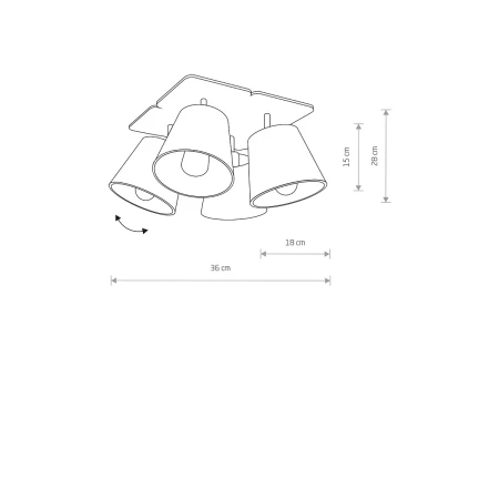 Lampa sufitowa AWINION 9716 - Nowodvorski