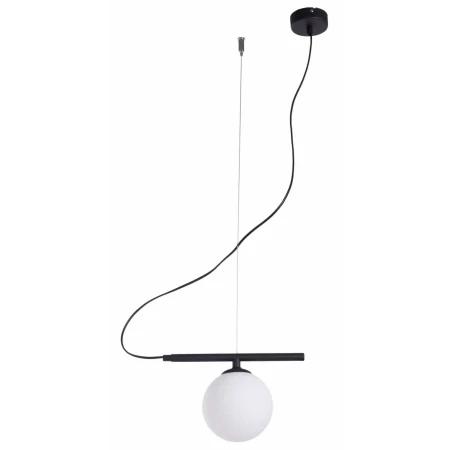 LAMPA WISZĄCĄ BERYL GLASS BLACK 1006G1 - Aldex