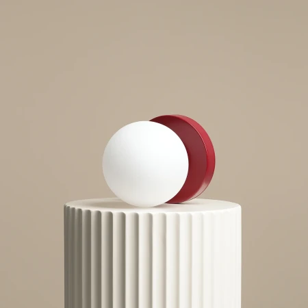 Lampka stołowa kula BALL RED WINE S 1076B15_S - Aldex