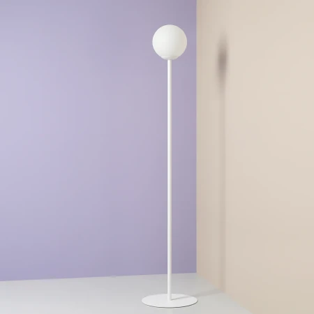 Lampa stojąca minimalistyczna PINNE WHITE 1080A - Aldex