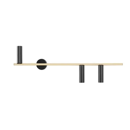Kinkiet designerski TREVO 3 BLACK BRASS (prawy) 1083Y40_2 - Aldex