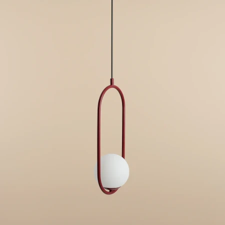 Lampa wisząca designerska RIVA RED WINE 1086G15 - Aldex