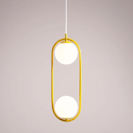 Lampa wisząca designerska RIVA 2 MUSTARD 1086H14 - Aldex