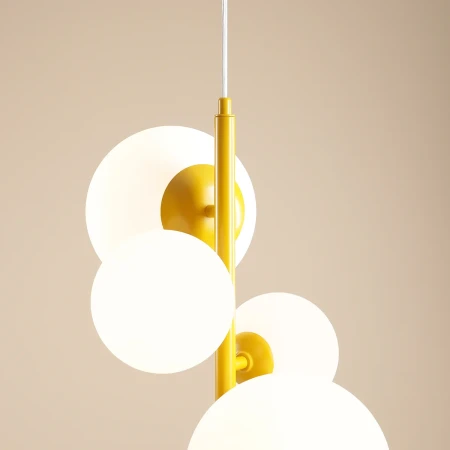 Lampa wisząca designerska BLOOM 4 MUSTARD 1091L14 - Aldex