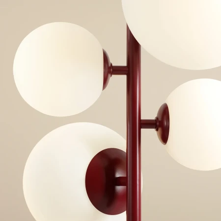 Lampa wisząca designerska BLOOM 4 RED WINE 1091L15 - Aldex