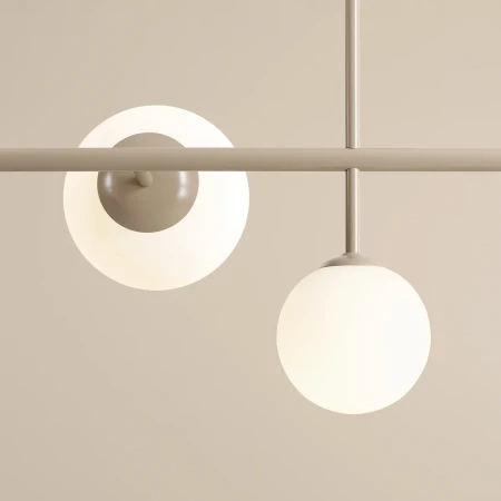 Lampa wisząca designerska DIONE 6 BEIGE 1092K17 - Aldex