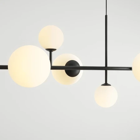 Lampa wisząca rozłożysta designerska DIONE 9 BLACK 1092N1 - Aldex