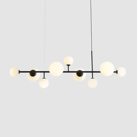 Lampa wisząca rozłożysta designerska DIONE 9 BLACK 1092N1 - Aldex