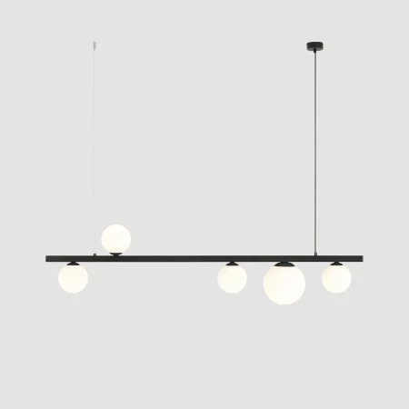 Lampa wisząca designerska GARDA 5 BLACK 1099F1 - Aldex