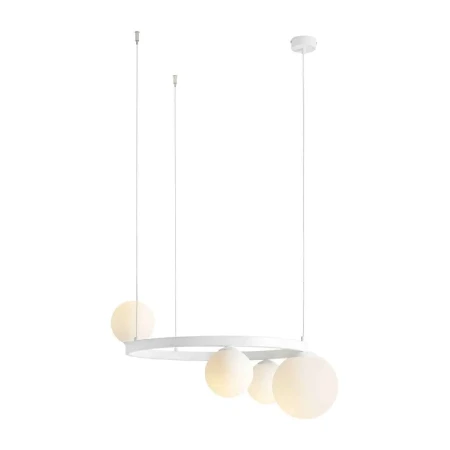 Lampa wisząca designerska GARDA 4 RING WHITE 1099L_R - Aldex
