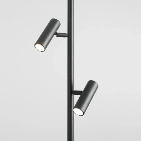 Lampa stojąca nowoczesna TREVO ALL BLACK 1104A1 - Aldex