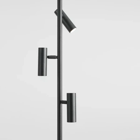 Lampa stojąca nowoczesna TREVO ALL BLACK 1104A1 - Aldex