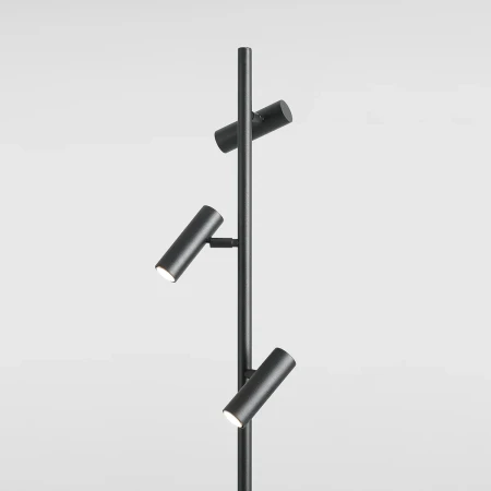 Lampa stojąca nowoczesna TREVO ALL BLACK 1104A1 - Aldex