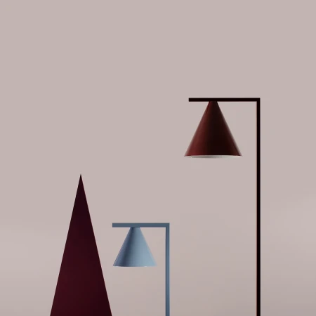 Lampa stojąca unikatowa FORM DUSTY BLUE 1108A16 - Aldex